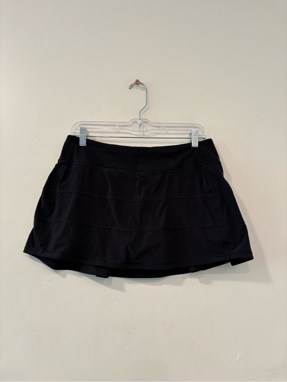 Lululemon Pace Rival Skirt Black Women’s 8 Tennis Pickleball Sporty Gym Casual